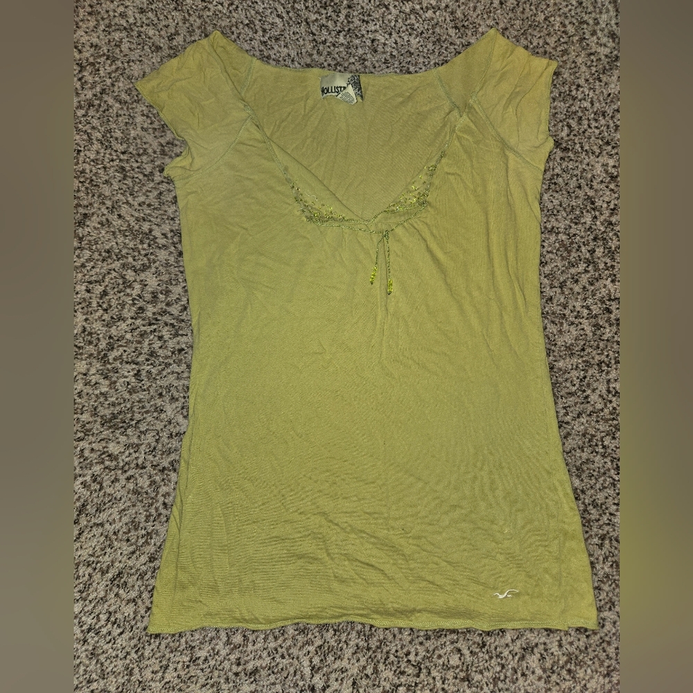 Hollister Lime Short Sleeve Tee